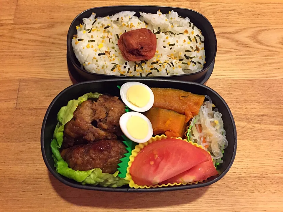 Snapdishの料理写真:和風ハンバーグ弁当|myusicさん