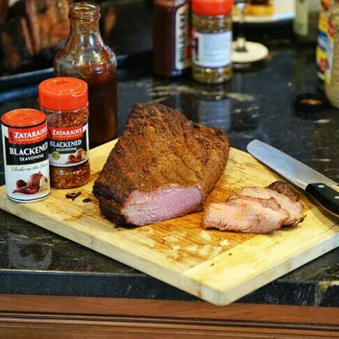 Snapdishの料理写真:💜💛💚Mardi Gras 2016 Weekend & Superbowl 50 Sunday 🏈 💙 🏈 in Louisiana #Party #Holidays/Celebrations 
🎭ZATARAINS SMOKED BBQ BEEF BRISKET🎭 #Meat/Poultry #BBQ #Beef |Alisha GodsglamGirl Matthewsさん