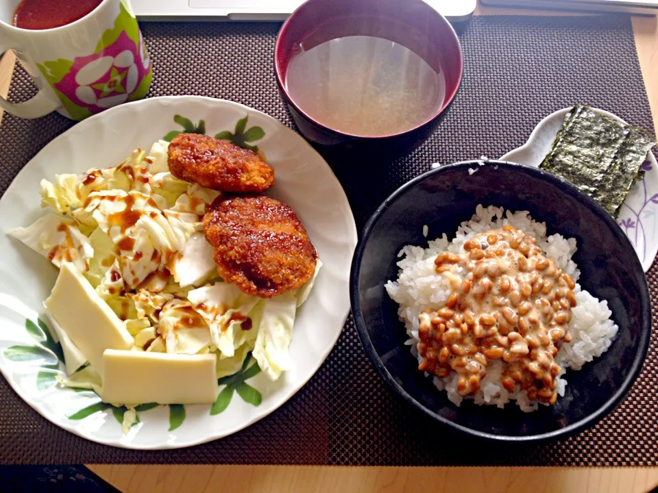 2月8日朝食兼昼食|ばぁさんさん