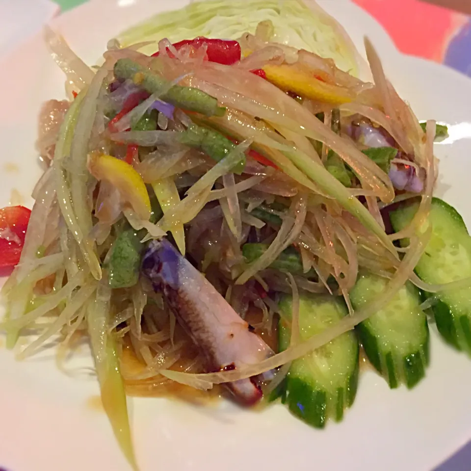 Papaya salad ส้มตำปูม้า|Aya Hashimotoさん