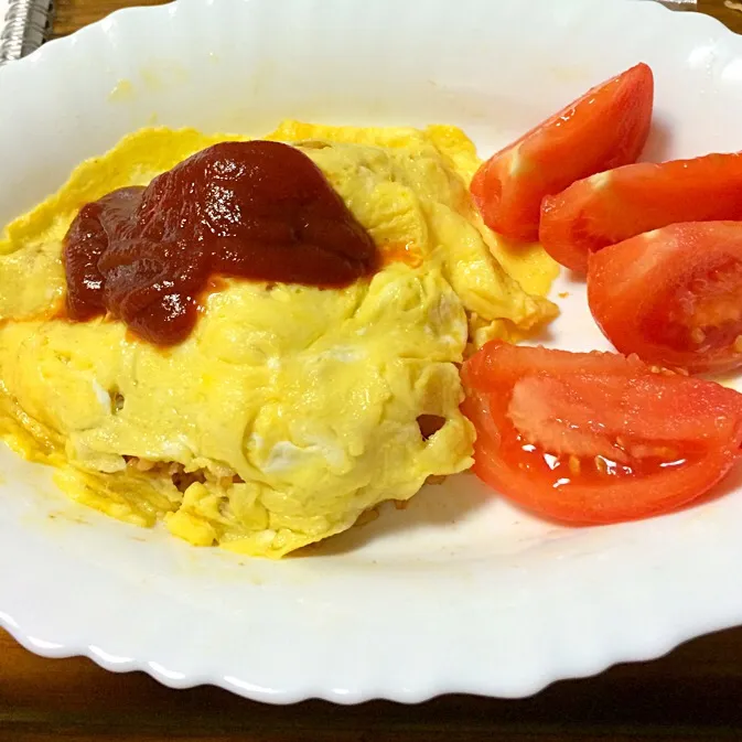 残り飯の簡単オムライス|エルダーフラワーさん