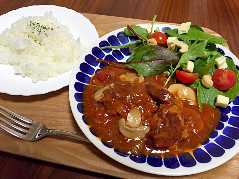 豚肩ロースの赤ワイン煮|みるきーさん