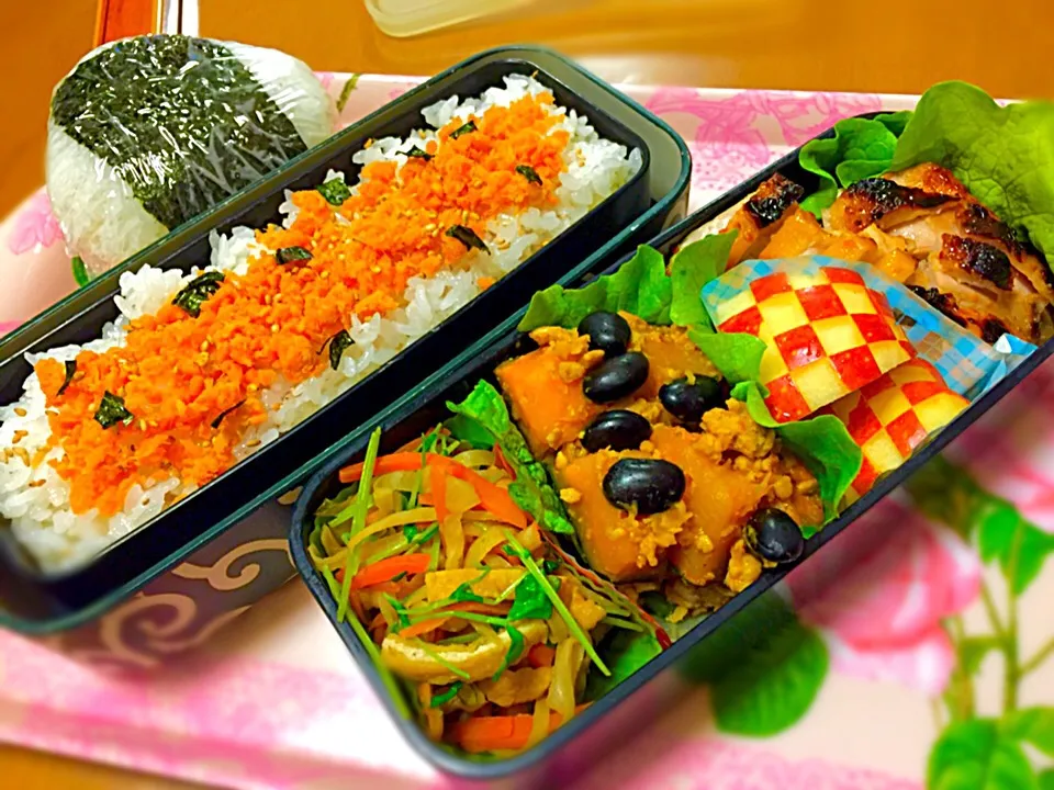 Snapdishの料理写真:中学男子のお弁当|Tomiko Muramatsuさん