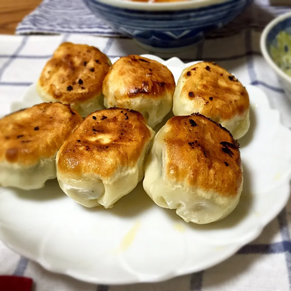 Snapdishの料理写真:今日の夕飯☆ホワイト餃子！|あさこさん