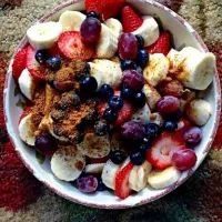 🍓🍌🍓🍌🍇🍓🍌🍓🍌🍇🍓🍌🍓🍌🍇🍌🍓
A #Quick and easy #Healthy #Fruit #Salad for #Breakfast/Brunch to start the Day off right 🍓Strawberry🍓 🍌Banana 🍌
🍇Grapes🍇 Blueberries with a S