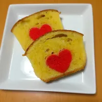 ハートのパウンドケーキ❤️|momoさん