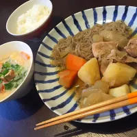 Snapdishの料理写真:粕汁と肉じゃが|志帆さん