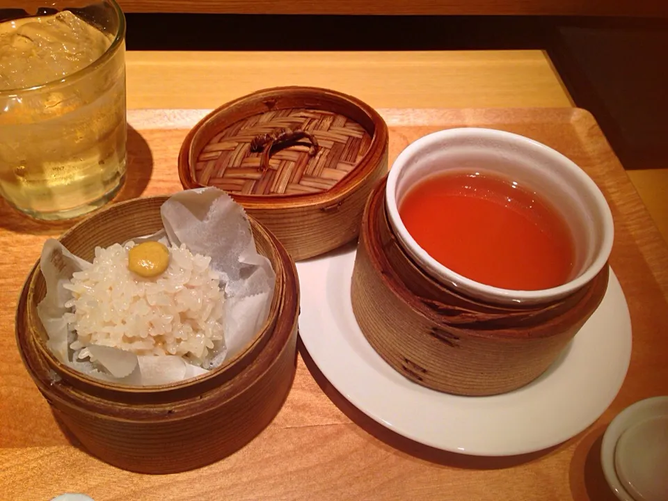 鶏肉の餅米包み     醤油あんかけ|ちゃみこさん