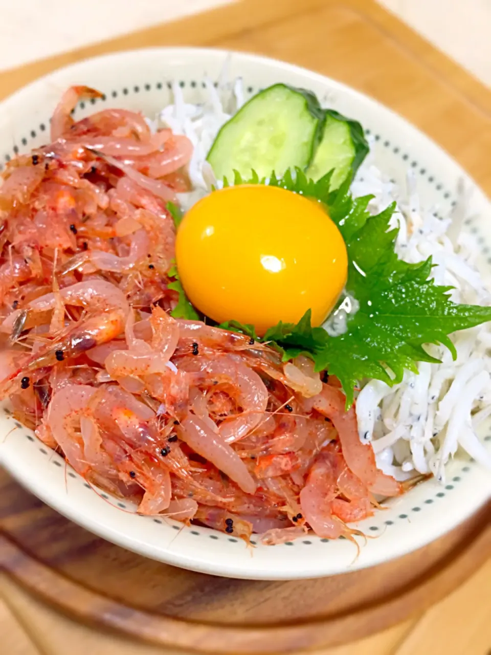 生桜海老と しらす丼|あきさん