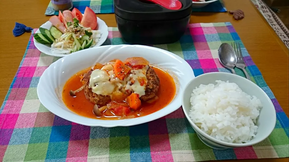 肉の日！煮込みハンバーグ|なおさん