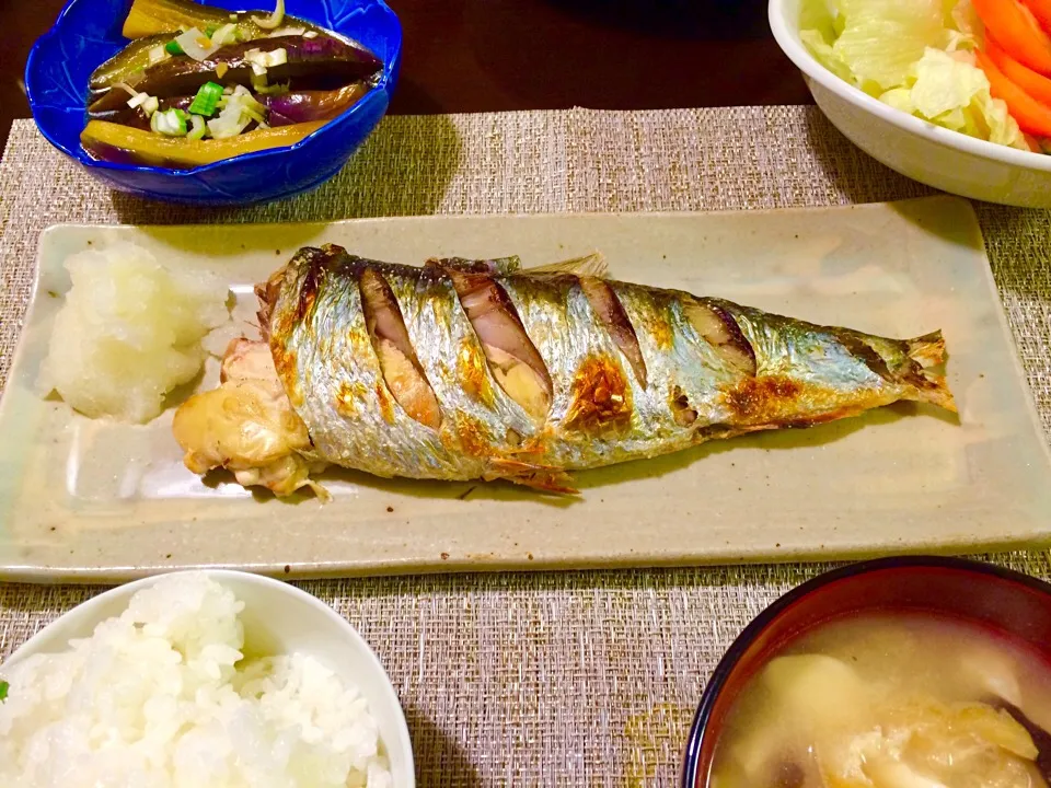 鰊の塩焼き、茄子の煮浸し|Jun  Sakamotoさん