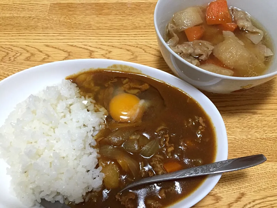 カレーライスとカブの煮物|たかみさん