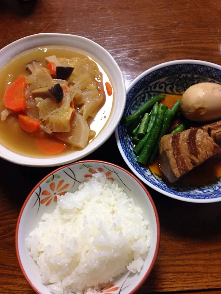 角煮の夕飯|うさママさん