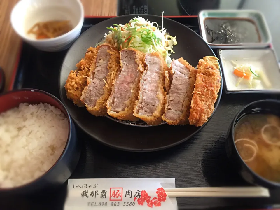 厚切りロースカツ定食 1,000円|エイコーワールドさん