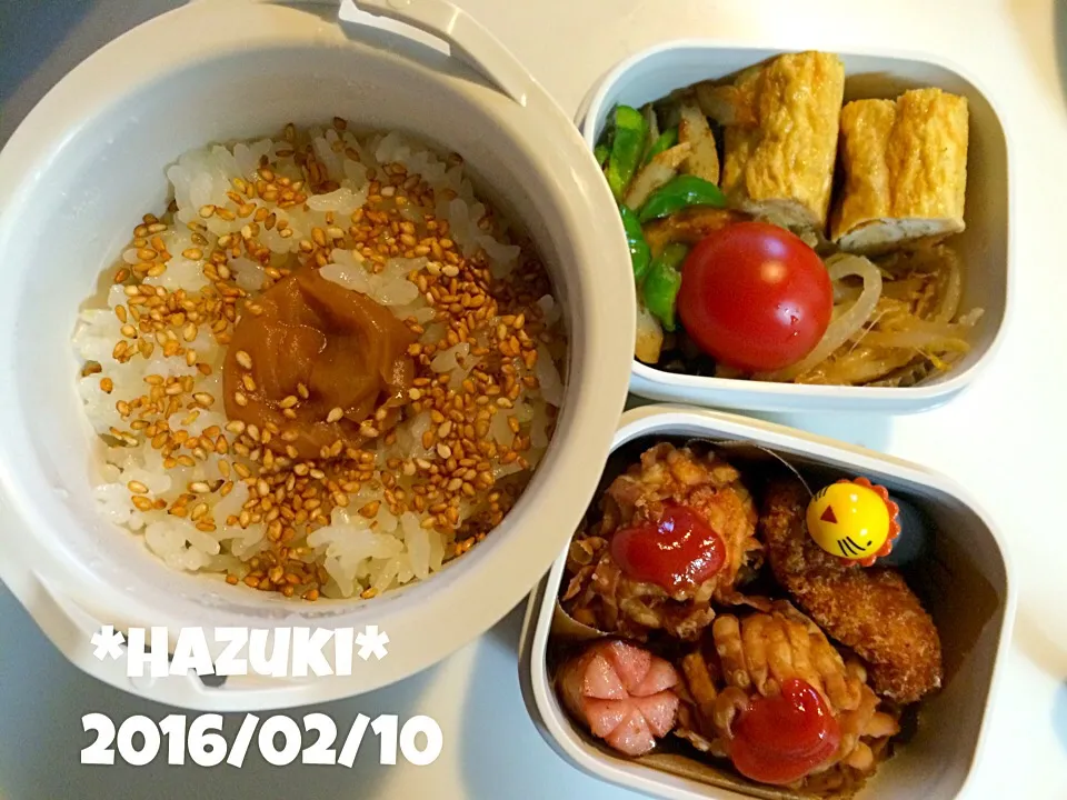 2月9日(火) 高校生息子弁当🍱🍱|Hazukiさん