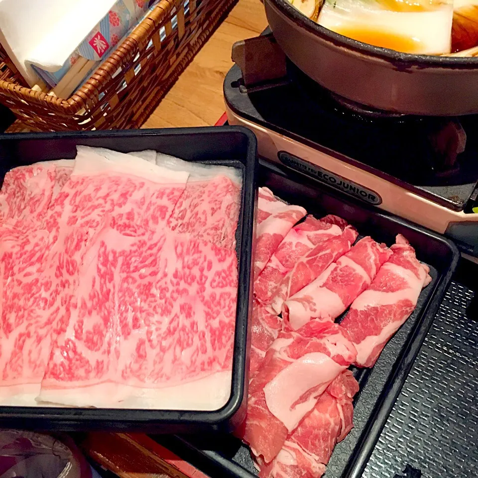 Snapdishの料理写真:Kyoto Beef & Black Kurobuta Pork|prissyさん