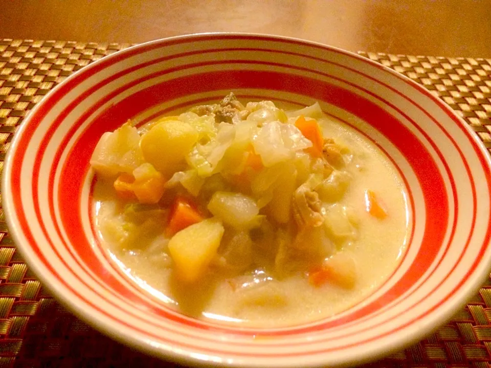 Veggie Clam chowder🐚お野菜たっぷりクラムチャウダー♨|🌈Ami🍻さん