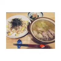 Snapdishの料理写真:２月10日 ちらし寿司.なべ 🍲|nachi *さん