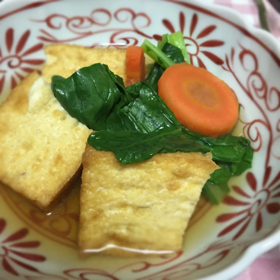 小松菜と厚揚げの煮浸し|ともさん