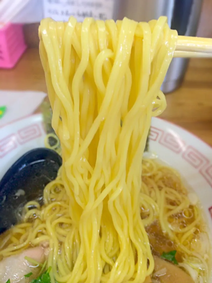 昔ながらの生姜醤油中華そばの麺@㐂九家|morimi32さん