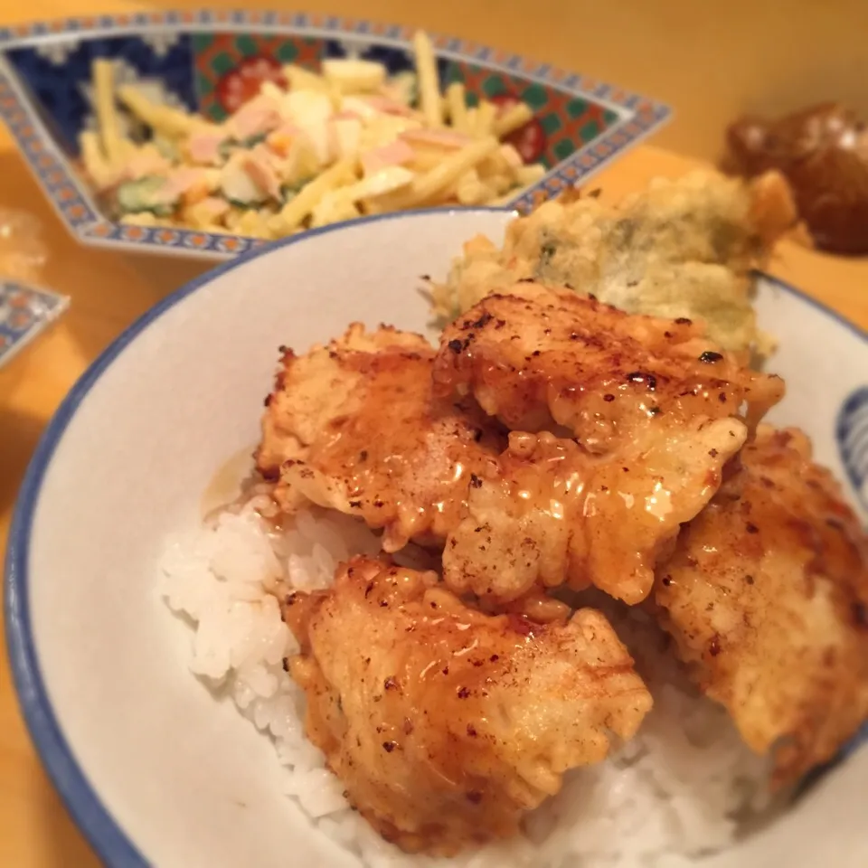 賄い用とり天丼|ともえさん