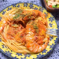 エビのトマトクリームぱすた🍴|ほにょかさん