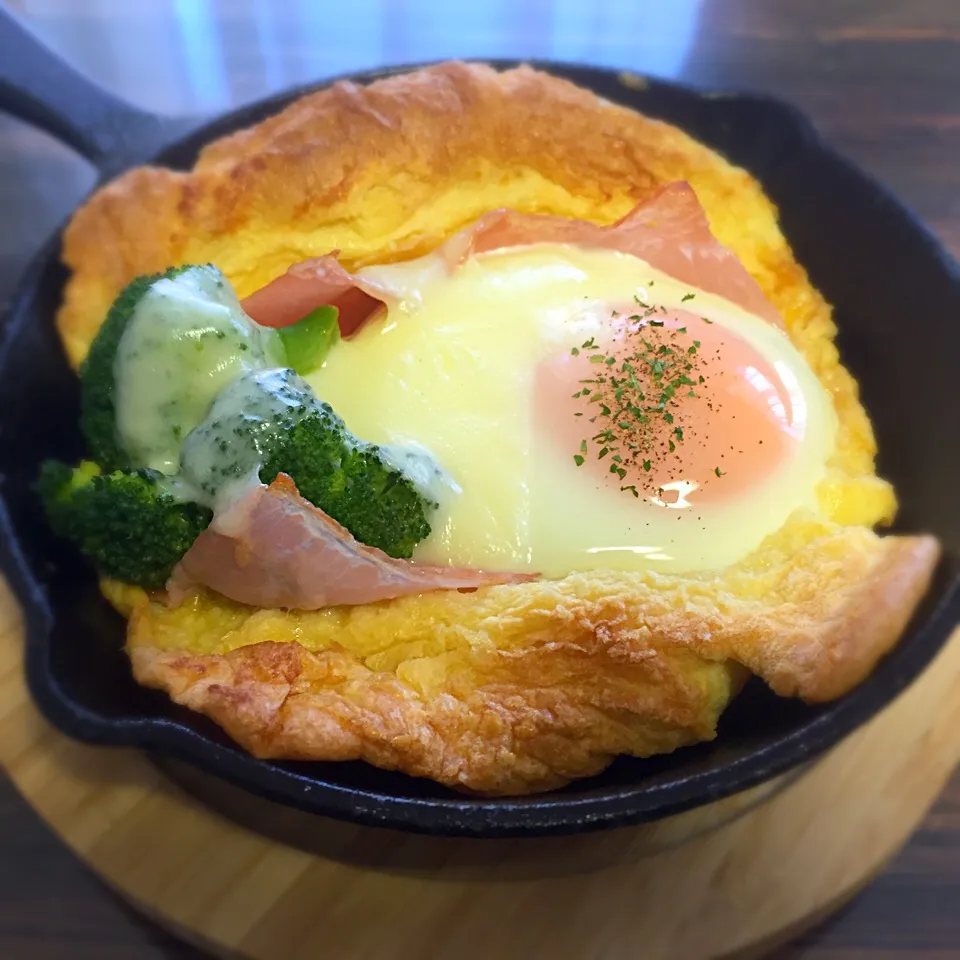 Snapdishの料理写真:#ニトスキ de#ダッチベイビー（料理編）|いしくん。（たまご王子🥚🐣🐥🐔）さん