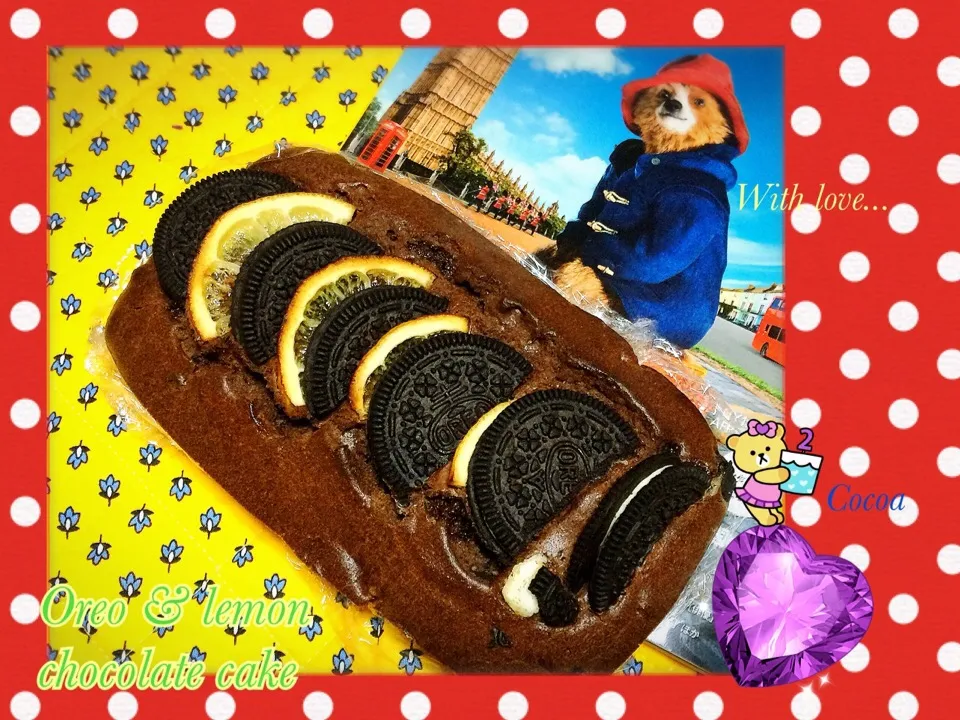 オレオとレモンのチョコケーキ🍋|cocoaさん
