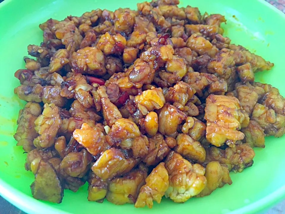 Tempe oreg #tempeh #indonesianfood|lia apriliaさん