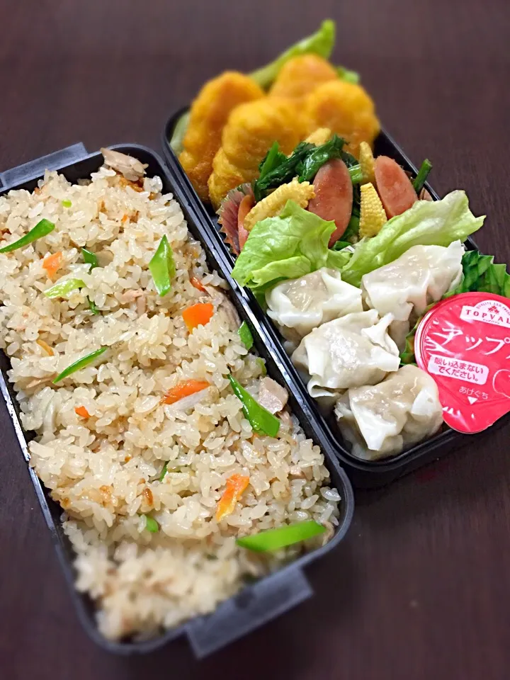 高校生男子（炊き込みご飯）弁当🍄|じゅごんさん