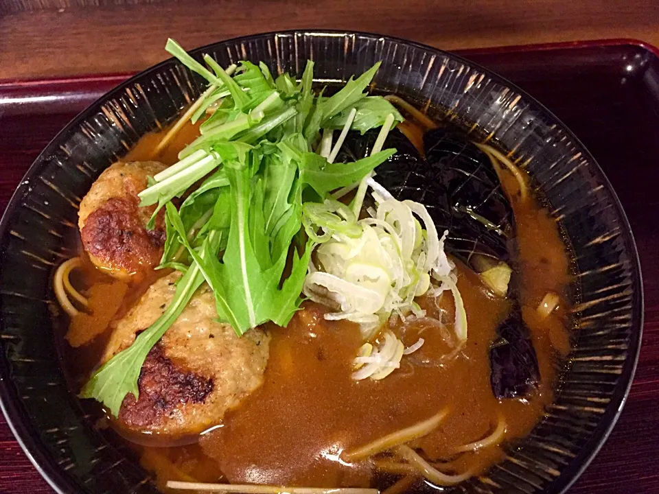 鶏つくねと茄子のカレー南蛮|マハロ菊池さん