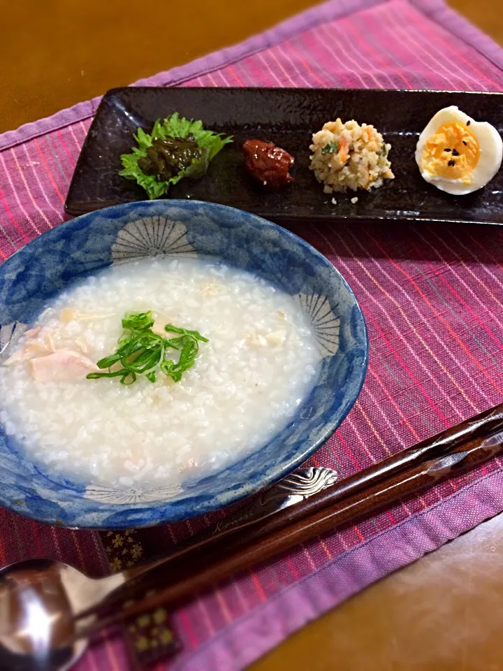 オカメの朝粥生活💕中華粥|おかめさん