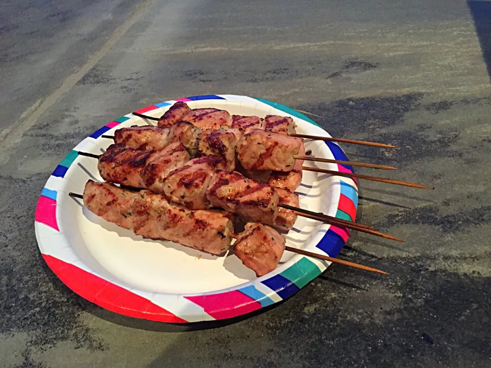 Lemon Garlic Pork Kabobs|Gregさん