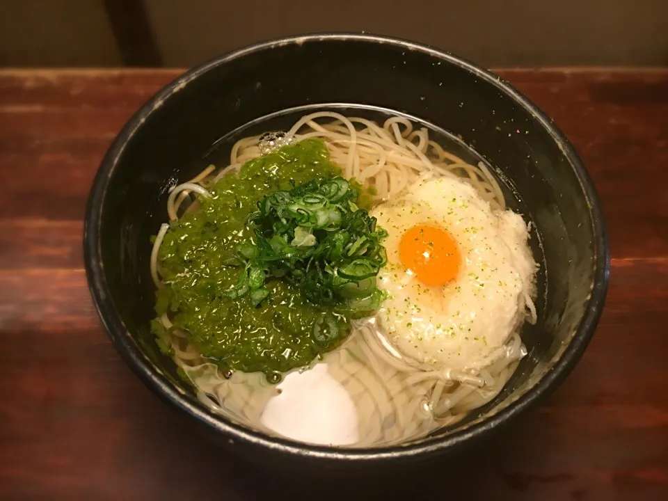 芽かぶと大和芋のねばとろ温めん3|半田手延べそうめんの店 阿波や壱兆さん