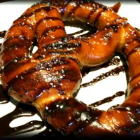 Snapdishの料理写真:Bavarian Pretzel Chocolate Drizzle with SeaSalt|Rene Weberさん