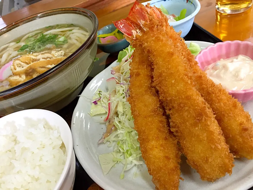 海老ふらい定食🍤🍤🍤|buhizouさん