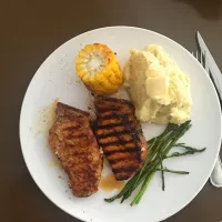 Grilled Porks with Mashed Potatoes|angieさん