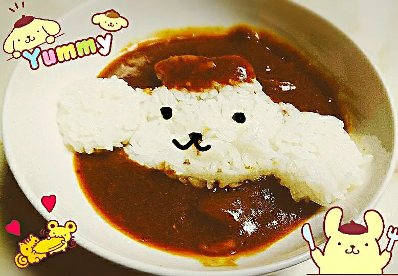 ポムポムプリンちゃんカレー！|あい(•ө•)♡さん