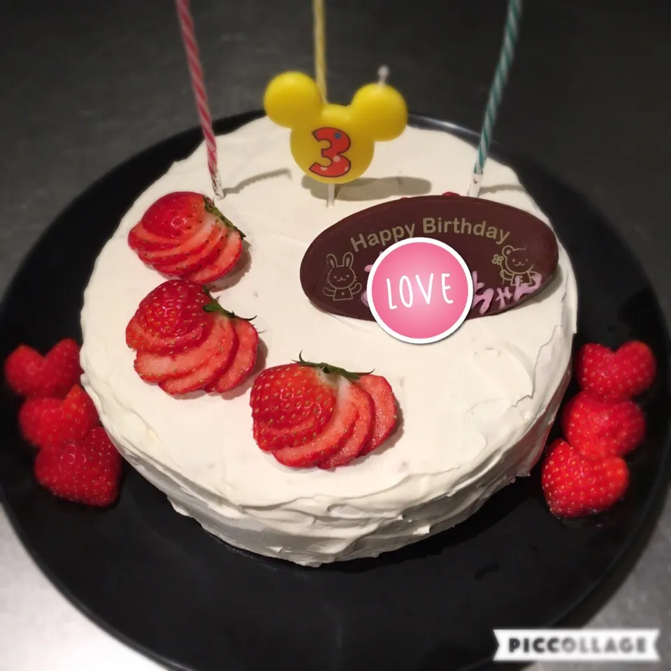 3歳お誕生日ケーキ|seiko Oさん