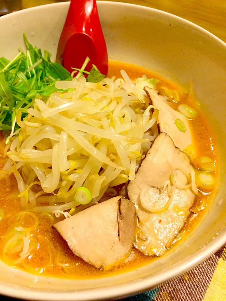 純連の味噌ラーメンで夕食🍜|かずみさん