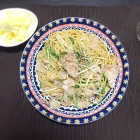 豚肉と水菜の柚子胡椒パスタ|Yayoi_ssssさん