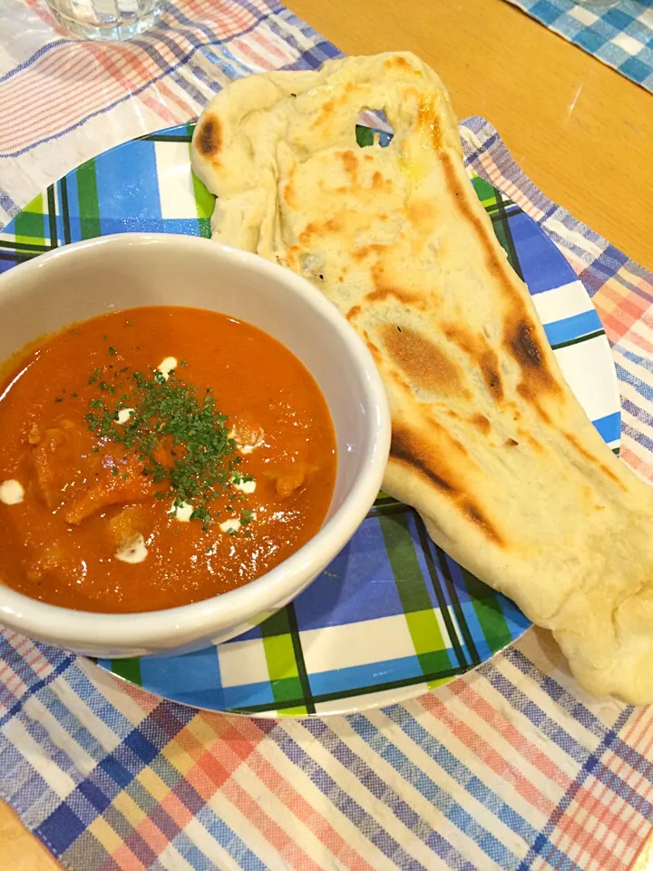 バターチキンカレーとナン|ゆきさん