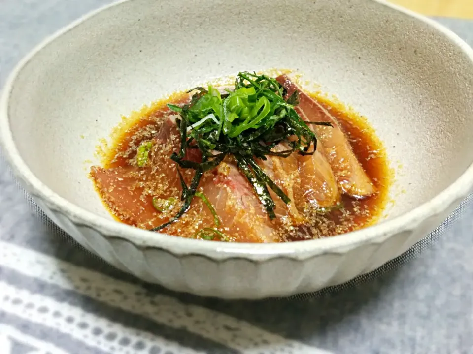 ゆりえさんのお料理*
～鰤のりゅうきゅう～|ことり*さん