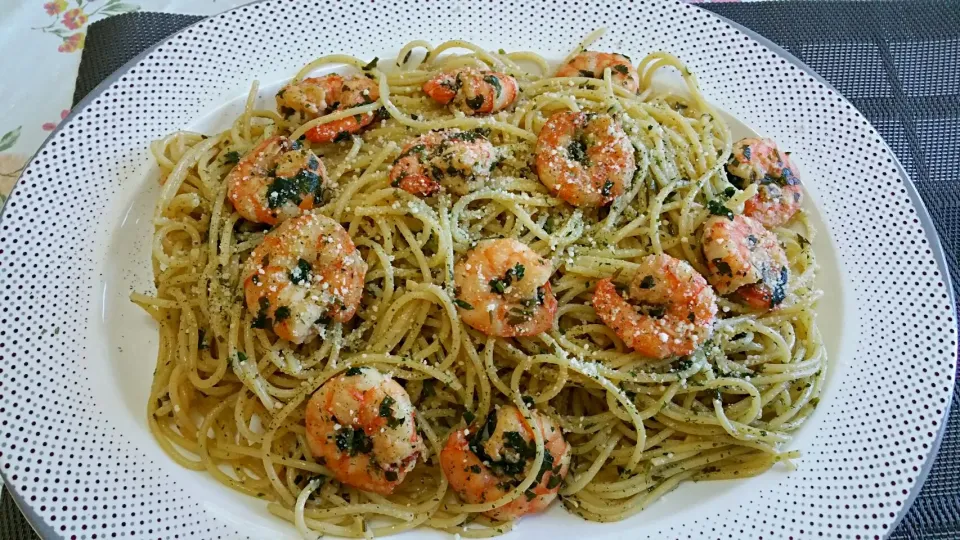 Scampi shrimp spaghetti|Jihanさん