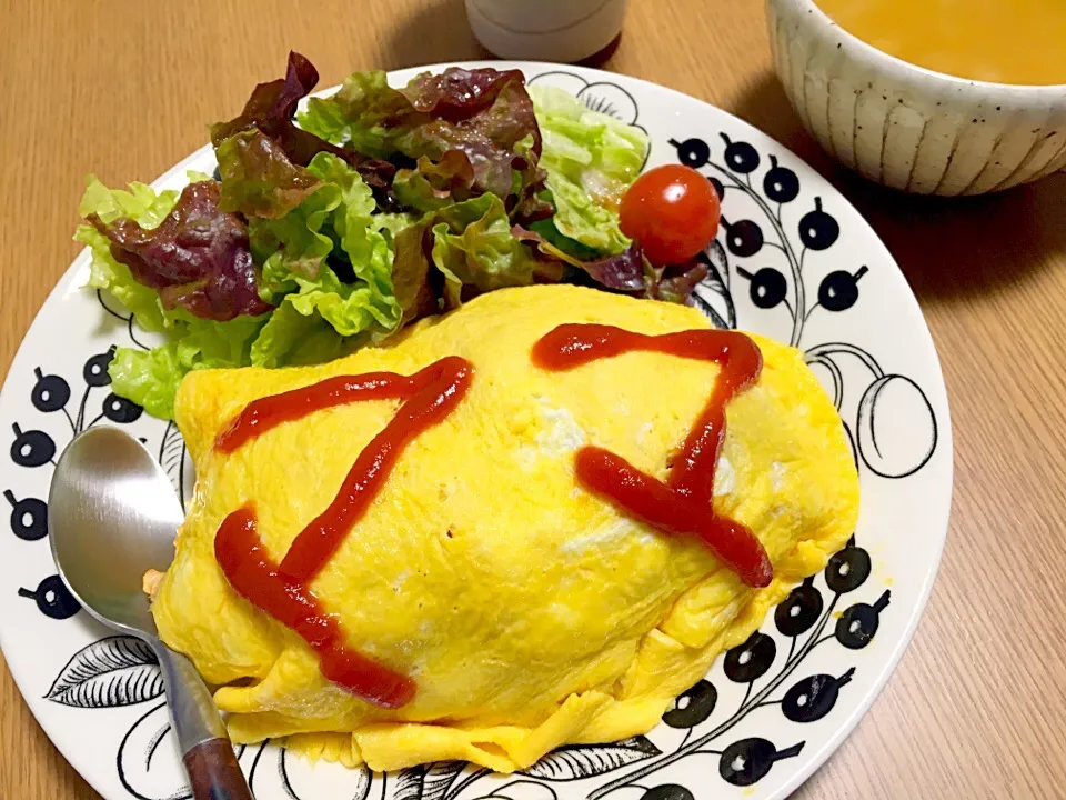 Snapdishの料理写真:ダメ恋を見ると食べたくなる…❤️翌日は絶対オムライス❤️|acoyaさん