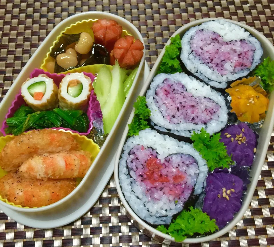 ☁️姫のお弁当🍱🎀今日は💝の日|keikoさん