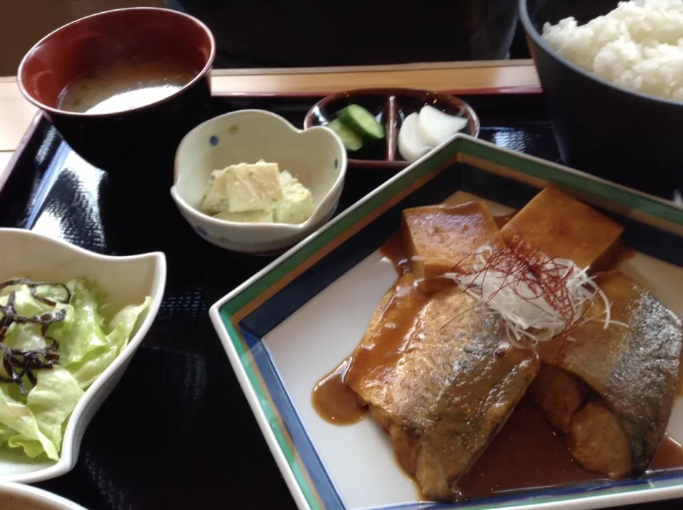 さば味噌煮定食|ぐれこさん