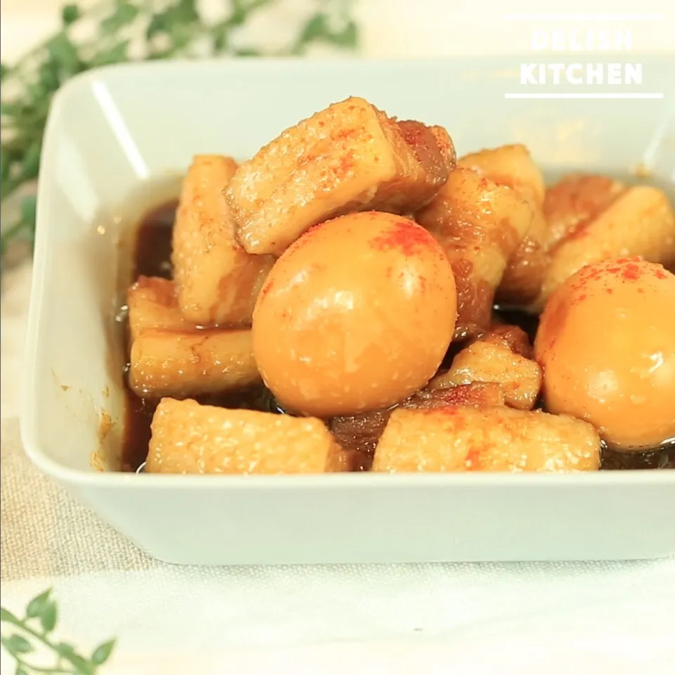 【動画】味玉と豚の角煮 #delishkitchentv|DELISH KITCHENさん