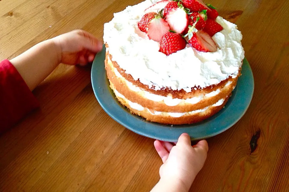 Snapdishの料理写真:ショートケーキ|ポペさん