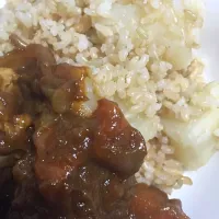 カレーwithジャガイモ玄米ごはん|椎名柚樹さん